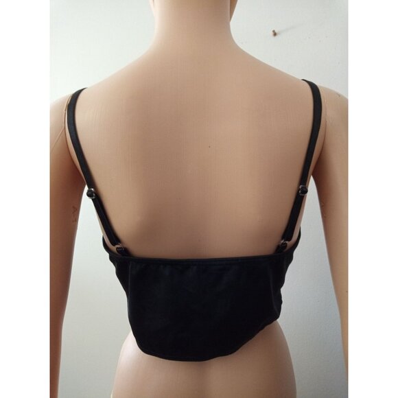 NWT  Bundle of 2 Shein EZ Wear Weissman Women's Black Crop Tops Size Large - Picture 9 of 11